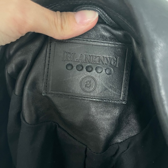 BLANK NYC 100% leather moto style jacket - Picture 11 of 11